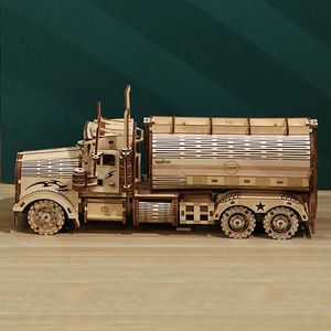 6 Kinds Wooden Puzzles Toys Army Jeep Model Montessori Toys Steam Train Model Building Kits for Kids Gift Home Decor