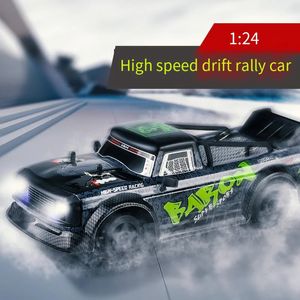 1 24 Полномасштабный дистанционный управление моделью модели автомобиля с задним приводом с мобильным приложением Rally Rally SG2410/2411 Gift Boy Toy 240522