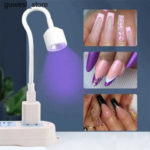 Night Lights Mini UV LED nail curing lamp bendable USB lamp for fast drying eyelash extension glue nail polish gel processing tool S2452410