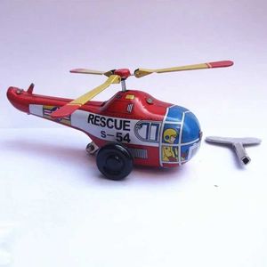 Toys Wind-Up Série adulta Série retro Toy Toy Metal Tin Hélice Avião mecânico de brinquedos Trabalho de brinquedo Modelo digital Childrens Presente S2452444