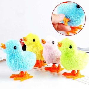 Wind-Up Toys 3 Fun Clockwork Plush Jumping Chicken Toys Baby Shower Birthday Rabatt Halloween Easter Rework Boys and Girls Present Bag S2452444