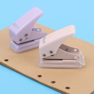Mini Hole Punch Handheld Cute Single Hole Puncher Paper Punch for Cardboard Scrapbook Handbook DIY Crafts Student Stationery