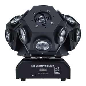 Three Head Rotating Moving Head Light 18*10W KTV Dance Hall Bar Stage Disco 3 Arm Rolling Stroboscopic Laser Lights