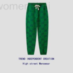 Women's Pants Capris Designer High End Trendy Brand Original Jacquard Full Print Unisex Casual Leggings Green Sports Harlan Pants FC80