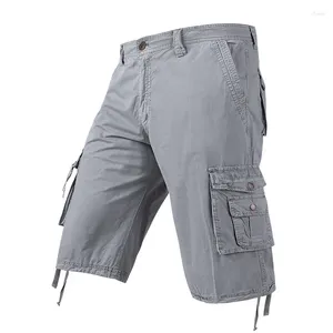 Men's Shorts 2024 Summer Cargo Men Fashion Loose Cotton Casual Short Pants Male Outdoor Multi Pocket Tactical Military