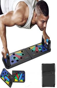 2023 Push Up Board 9 i 1 Body Building Home Comprehensive Fitness Pracing Equipment Fodable Justerbar Pushup Stands Workout GY1747922