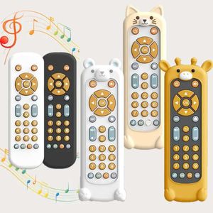 Toy Phones 2024 baby simulation TV remote control toy with music and lighting baby toy sensor 1-3 year old childrens toy S2452433 S2452433