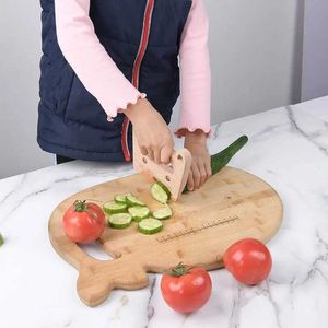 Mutfaklar Yemek Montessori Çocuk Oyuncakları Ahşap Bıçak Kesme Sebzeleri Pizza Doz Eller Oynamak İçin Zararlı Değil Ev Oyunları Mutfak Yemek Araçları D240527