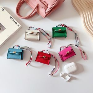 Designer Keychains Woman Keyrings Accessories Mini Bag Key Chain Pendant Bluetooth Headset Case For AirPods3 Protective Case New Creative Key Pendant