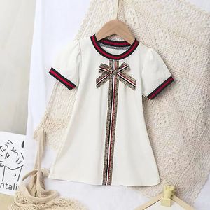 Lato Summer Childrens Girl Dress Flower Band Ubranie Dziewczyna Księżna sukienka Flower Girl Dress