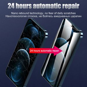 Helkroppshydrogelfilm för iPhone 15 14 11 12 13 Pro Max Front Back Screen Protector Camera Lens Protective Film Cover