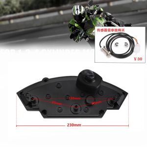 För Kawasaki Ninja ZX10R ZX-10R 2012-2017 Motorcykel LED-hastighetsmätare Digital Odeter Tachometer Bränslemätare Mätare