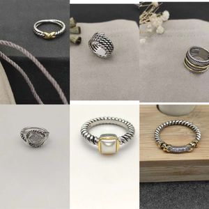 Vintage Dy Cable Designer Ring Schmuck verdrehte Drahtringe für Frauen Damen Nichtanmelde Herren Ring für Männer Kupfer x Jubiläumsgeschenk