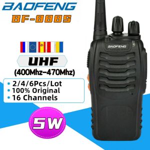 2/4/6pcs/Los Baofeng BF-888S 5W Tragbarer Baofeng BF-888S Radio BF888S Handy UHF Walkie Talkie 16ch zwei Wege tragbare CB-Radios