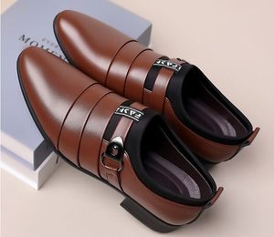 特許革の靴男性ビジネスシューズカジュアルポイントマン用のパンフターススリップラグジュアリーパーティーウェディングプラスボーイズパーティーブーツのサイズシューズ38-48
