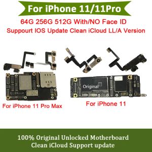 100%оригинальная разблокированная материнская плата для iPhone 11 Pro Max Logic Main Poard с полностью проверенной системой поддержки Face Face Cleansed Icloud