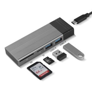 USB C Hub M.2 NVME SSD Case, Dual Protocool NVME корпуса SD TF Reader USB2.0 Hub Dock для MacBook Pro Air Splitter Splitter