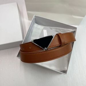 Women Luxury Cowskin Belt For Mens Designer Genuine Leather Belts Woman Triangle Buckle Belt Waistband Cintura Ceinture P Belt 2212131D 330I