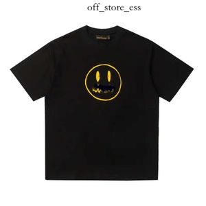 draw Shirt Designer T Shirt Luxury Mens Casual Tees Wash Water To Make Old Smiley Face draw Wolf Rabbit Printed Double Yarn Pure Cotton Star Short Sleeved Tshirt 983