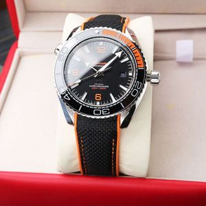 Haima VS Factory OR Factory 600m Diving Watch Quarter Orange Rubber Sports Watch Tape Steel Band Mechanical Watch