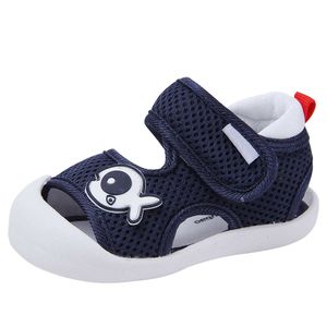 Baby Boys Girls Sandals Gumowa bez poślizgu Buty na rzep z miękkim dnem Buty Toddler L2405