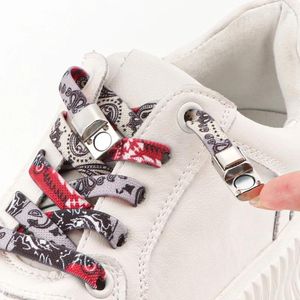 Shoe Parts Elastic Shoelaces Without Ties Metal Lock Magnetic Laces For Sneakers 1 Second Quick On And Off Lazy Shoelace Flat Unisex