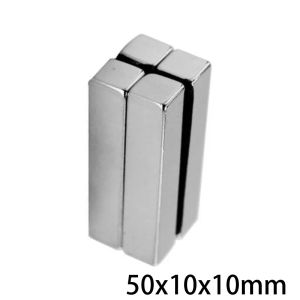 1/2/3/5/10pcs 50x10x10 Strong Magnet Arkusz 50 mm*10 mm stały Neodymu Magnes 50x10x10 mm Magnesy blokowe 50*10*10