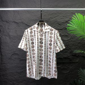Męskie koszule designerskie Summer krótkie koszule z krótkim rękawem moda odwrócony trójkąt luźne polo w stylu plażowym oddychające tshirty TEES Odzież Multi style M-3XL12
