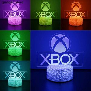 Xbox 게임 룸 데스크탑 3D 야간 조명 설정 LED 라이트 테이블 아이콘 게임 조명 자식 선물 선물 S2452410
