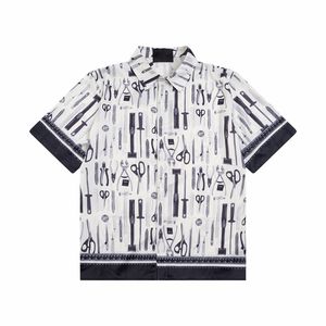 Męskie koszule designerskie Summer krótkie koszule z krótkim rękawem moda odwrócony trójkąt luźne polo w stylu plażowym oddychając Tshirts TEES Odzież Multi style M-3xl