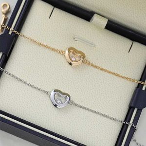 Beaded New Hot Sedelling 925 Bracelet стерлингового серебряного сердца для женщин для женской простые модные роскошные ювелирные ювелирные изделия подарок T240524