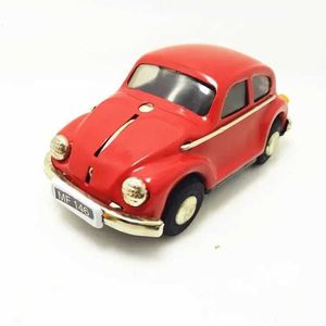 Toys Toys Série adulta Retro Retro Toy Metal Tin Beetle Car Relógio de brinquedo mecânico Tow Toy Modelo Digital Childrens Presente S24