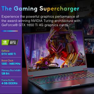 Ninkear G16 Gaming Laptop 16-tums Intel Core i9-10885H NVIDIA GTX1650TI Notebook 144Hz 32GB 1TB SSD RGB Backbelyst tangentbord