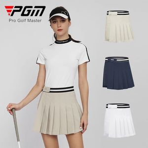 PGM Women Golf Short Short Ladies Ladies Pantaloni a pieghe traspirabili Girl Sport Sport Short Short Short Short Elastic Welf Bolf Skort 240520