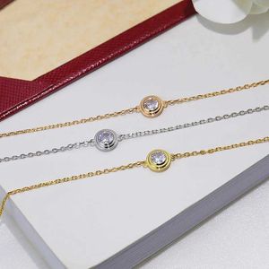 Beaded High-End Brand 925 Sterling Silver Single Diamond Armband Ladies Fashion Temperament Luxury Jewelry Jubileum Gift T240524