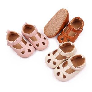 Första vandrare baby casual sandaler sommar småbarn flicka promenadskor mjuk suled non slip baby walking skor d240525