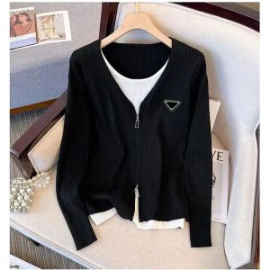 Women's Hoodie 2024 High Neck Sweatshirt Sweater Embroidered Long Sleeve Casual Sportswear High Quality V-neck Cardigan