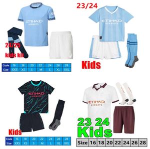 23 24 25 HAALAND MANS CITIES football jersey kids football kits DE BRUYNE FODEN 2023 2024 2025 GREALISH STERLING MAHREZ soccer jerseys