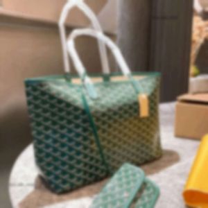 حقيبة Totes Tote Designer Womens Womens Luxury Handbag Fashion Carty Large Clotful Beach Green Gray Wallet 3722