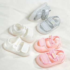 Summer Baby Toddler Kids for Girls Boys Slip-on Mesh Casual Beach Buty Dzieci Lekkie oddychające płaskie sandały L2405