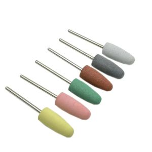 6pcs/10pcs Silikon Gummi -Zahnpolierpolier -Schleifer Nagelbohrer für elektrische Maniküre 2,35 mm Schaft