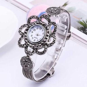 2024 Fashionabla 925 Silver Collectible Versatile Armband Watch Crystal Personality Unique Creative