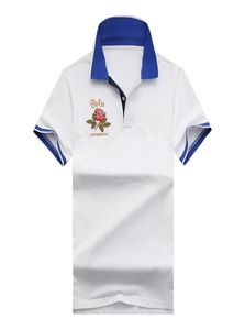 2020 Factory New Muster Classic Rose Kurzarm Big Horse Solid Polo Men039s Polo T -Shirt 100 CottonR1348218