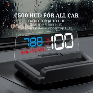 C500 Auto OBD2 GPS HUD Head-Up Display EOBD Paradsheld Speedometro Accessori digitali per tutta l'auto