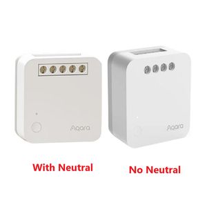 Aqara Single Channel Relay Controller T1 Switch -Modul Zigbee 3.0 NO / mit neutralen Smart -Home -Timer -Fernbedienungs -Homekit -App
