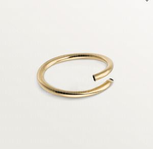 Gold dicker Designer Ring Minimalist Ring Nagelring Top V-Gold mit Diamantenring für Frau Mann elektroplieren 18K klassische Premium mit Box