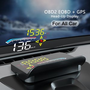 HUD Head Up Display Auto OBD2 GPS Dual System Projector für Auto Glassicherheit Wassertemperatur Alarm Elektronisches Zubehör
