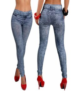 Frauen weiche Strumpfhosen Leggings Frau Jeans Denim Schneeflocken dünne sexy Hose Schlanke Stretchhose Boden Ljja31106496843