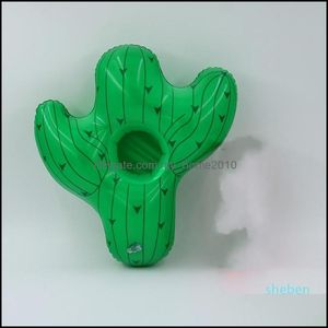 Air Inflation Toy Cactus Cup Holder Moda de moda plástica Monta de bebida inflável Fábrica de resistência ao calor Direto 1 gota de ot4kl