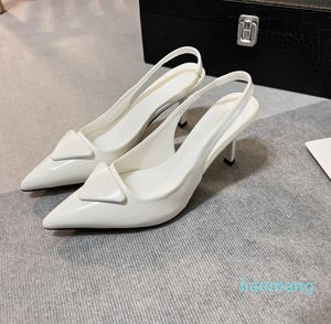 Pointed thin heel sandals high heels single shoe designer2024